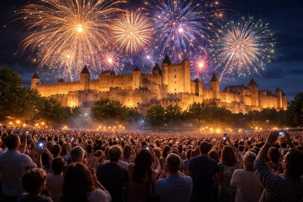 Allumer la passion culturelle grâce aux spectacles pyrotechniques du Festival de Carcassonne