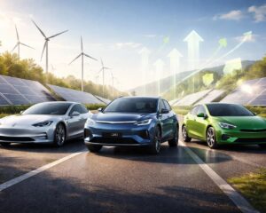 Diversifier avec l&rsquo;automobile électrique grâce à Tesla, BYD et les ETF mobilité verte