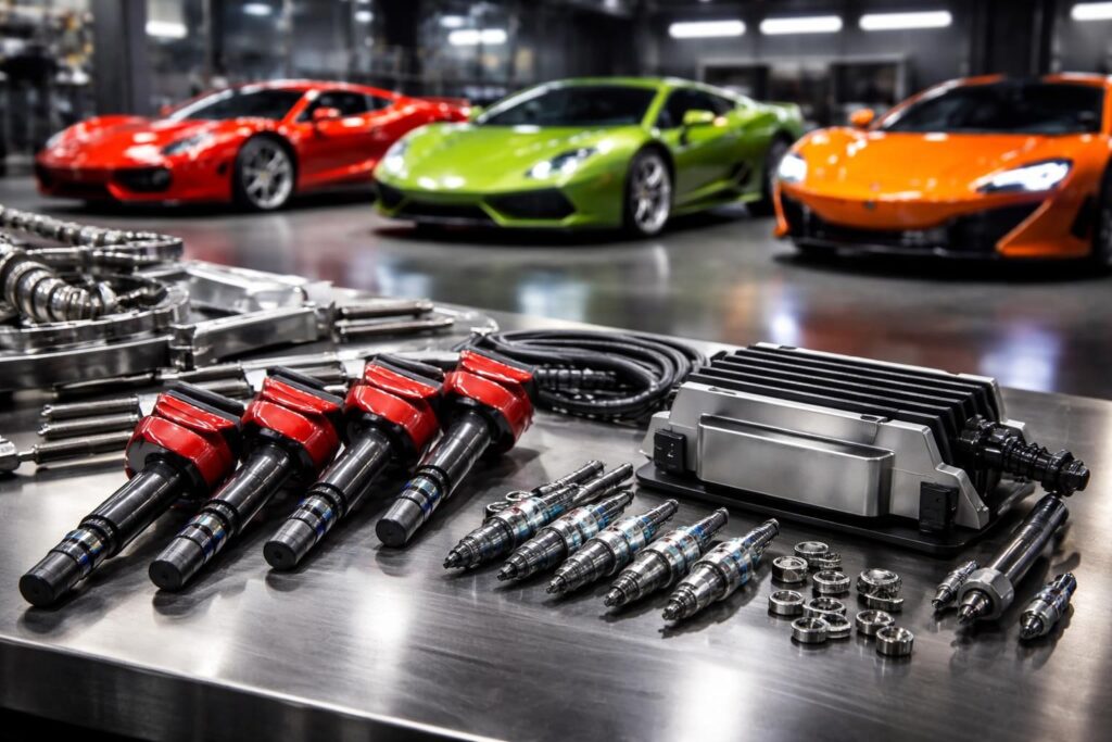 Kit allumage pour voitures sportives avec Ferrari 488, Lamborghini Huracán et McLaren 720S